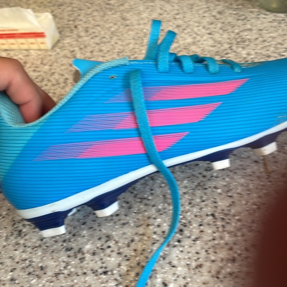 Blue speed flow 4 Addidas soccer cleats. Size 5 US - Picture 2 of 5